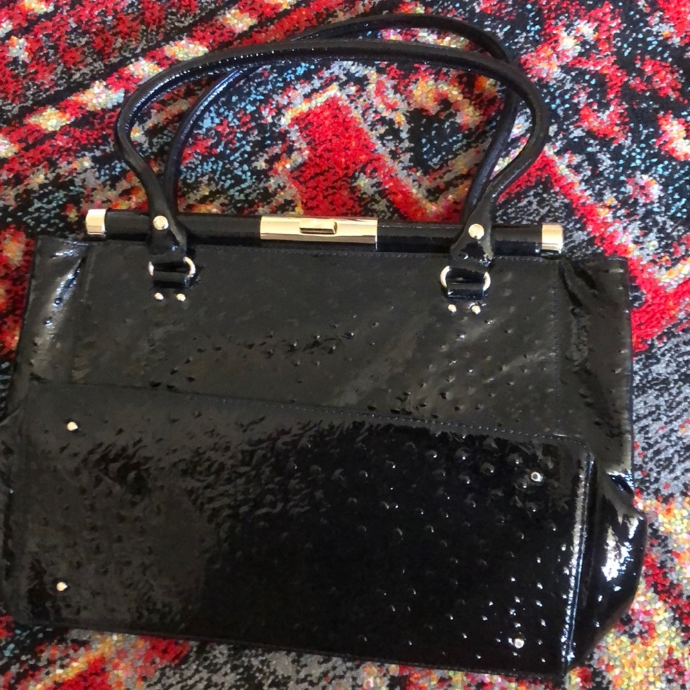 kate spade Black Patent Leather Top-Handle Satchel